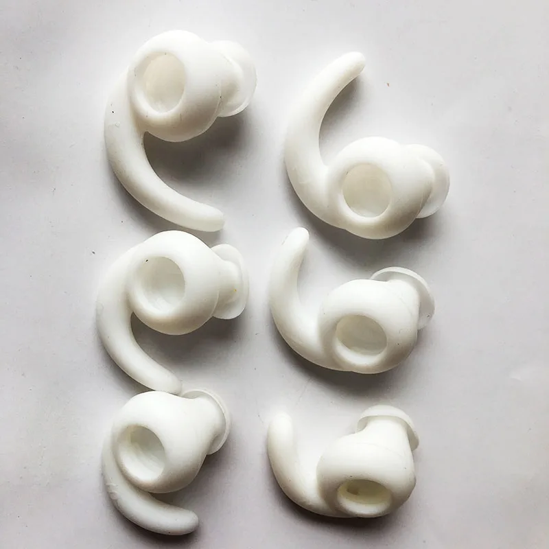 white version 2 Белые, 3 пары, S/M/L, Гелевые Вкладыши для Meizu EP51, вставные, спортивные, Bluetooth наушники, сменные, наушники, Заушник - Цвет: white version 2