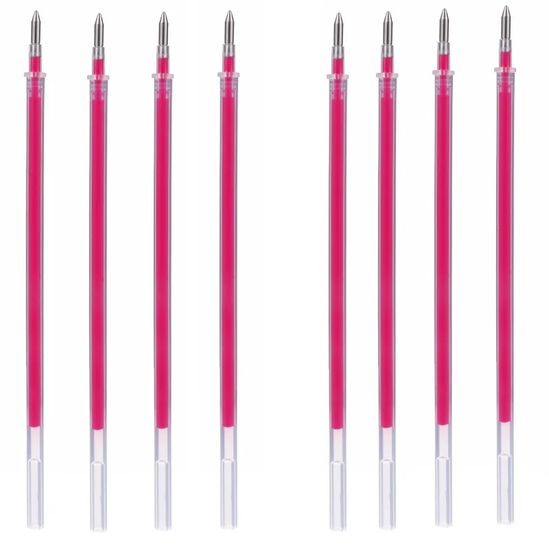 8Pcs Red Refills 8 шт./компл. со стирающимися чернилами гелевые ручки Magic Контроль температуры красочная ручка 0,5 мм Радужная ручка, ручка для студентов подарок школьные канцелярские товары - Цвет: 8Pcs Red Refills