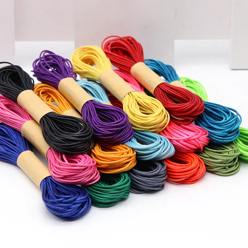 

1mm 20meter Wax Beads Cord Round Velvet Lace Rope Jewelry Findings Waxed Rope For Fashion Diy dracelet Making Craft Line