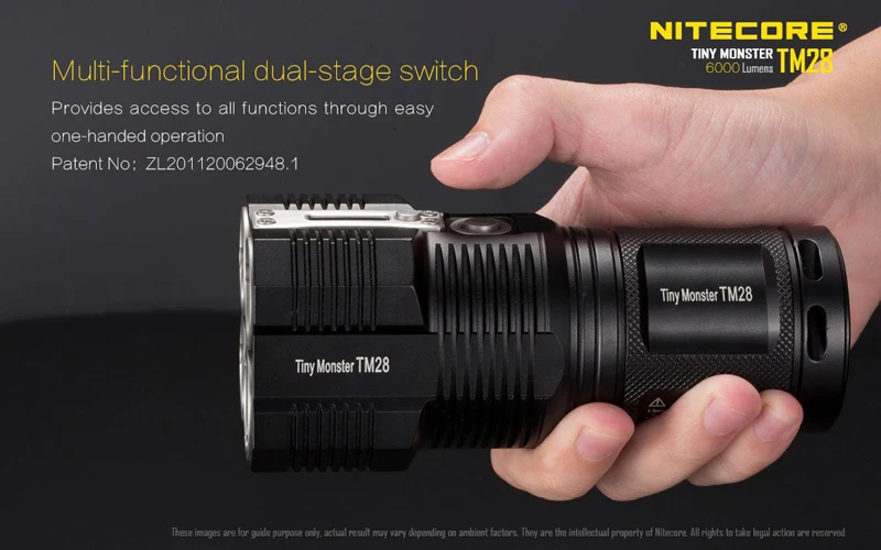 Цена по прейскуранту завода Nitecore TM28 крошечный Монстр CREE XHP35 HI светодиодный перезаряжаемый прожектор 6000 люмен фонарик с O светодиодный дисплей