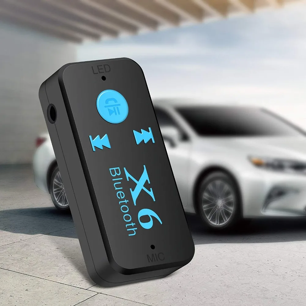 Портативный приемник Bluetooth 3,5 мм разъем для автомобиля AUX аудио беспроводной мини-адаптер Hands-Free автомобильные комплекты TF карта воспроизведения MP3 музыкальный приемник