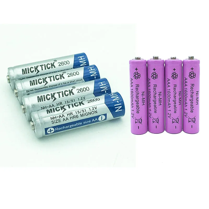 Аккумуляторная батарея AA2600mAh aa1600mah aa aaa 5 7 # 1 2 В Ni MH батареи большая емкость камера