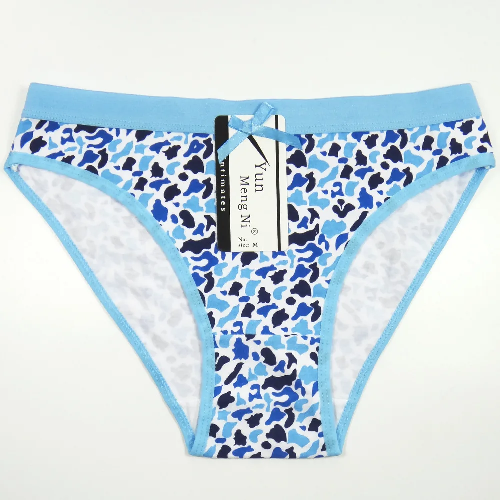 Лот 12 шт Для женщин нижнее белье хлопка сексуальные трусики трусы с камуфляжным