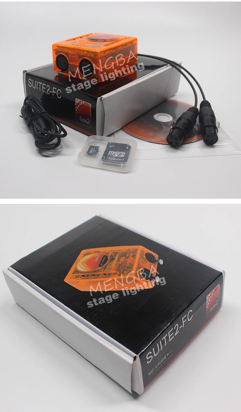 Sunlite Люкс 2 первоклассный USB DMX интерфейс сценическое освещение программное обеспечение 1536 канальный Sunlite Dmx FC контроллер хороший для dj satge