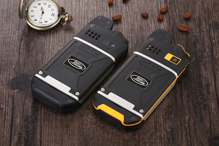 Первоначально Guophone V1 водонепроницаемый мобильный телефон с ip67 Dual Sim фонарик talkie