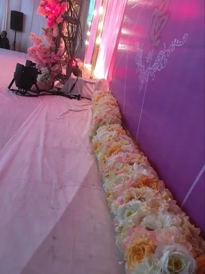 Цветок Свадебный длинный стол центральный Декор Арка Дверь lintel цветок Фотофон