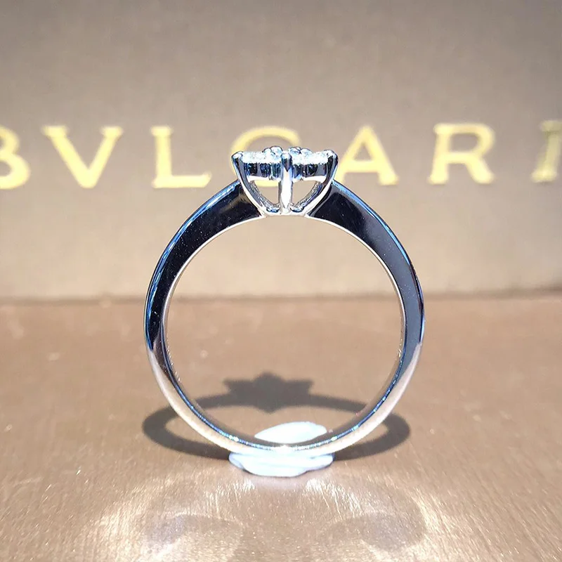 Кольцо с натуральным бриллиантом 18K золото чистое красивое кольцо драгоценными