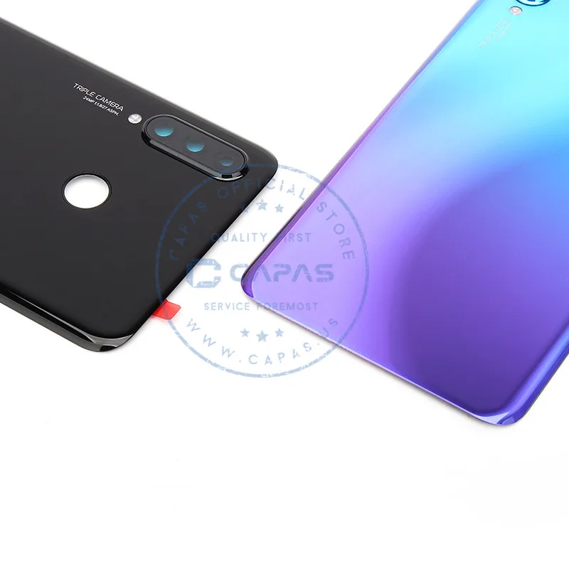 Оригинальная крышка аккумулятора для Huawei P30 Lite + стеклянный объектив камеры 24 МП/48