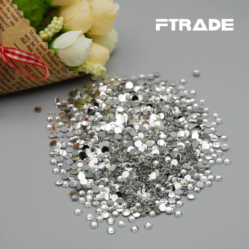 1000 шт./лот горячая Распродажа новый модный прозрачный цвет плоская задняя часть