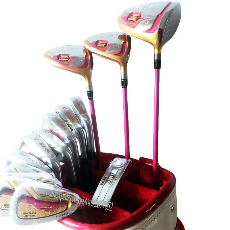 Новые женские клюшки для гольфа HONMA S-06, полный комплект, S-06, деревянный утюги для гольфа, Графитовая клюшка для гольфа, без сумки