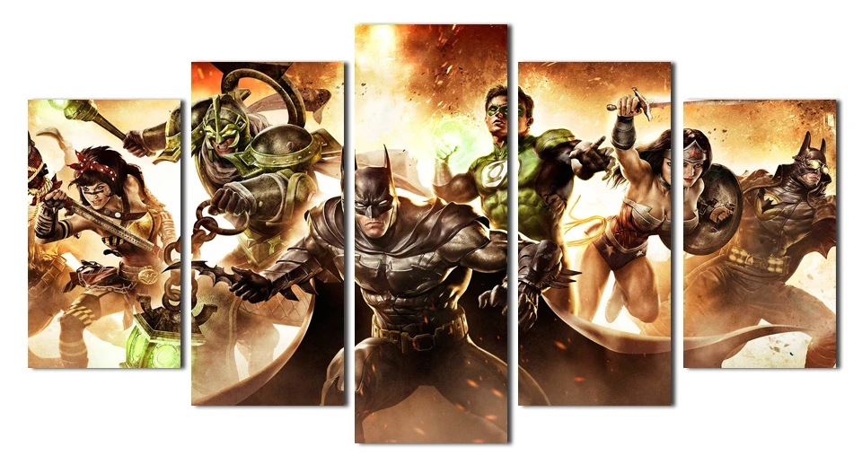 Картина с натуральным маслом Fallout Wall Art Batman Arkham Knight City живопись на холсте
