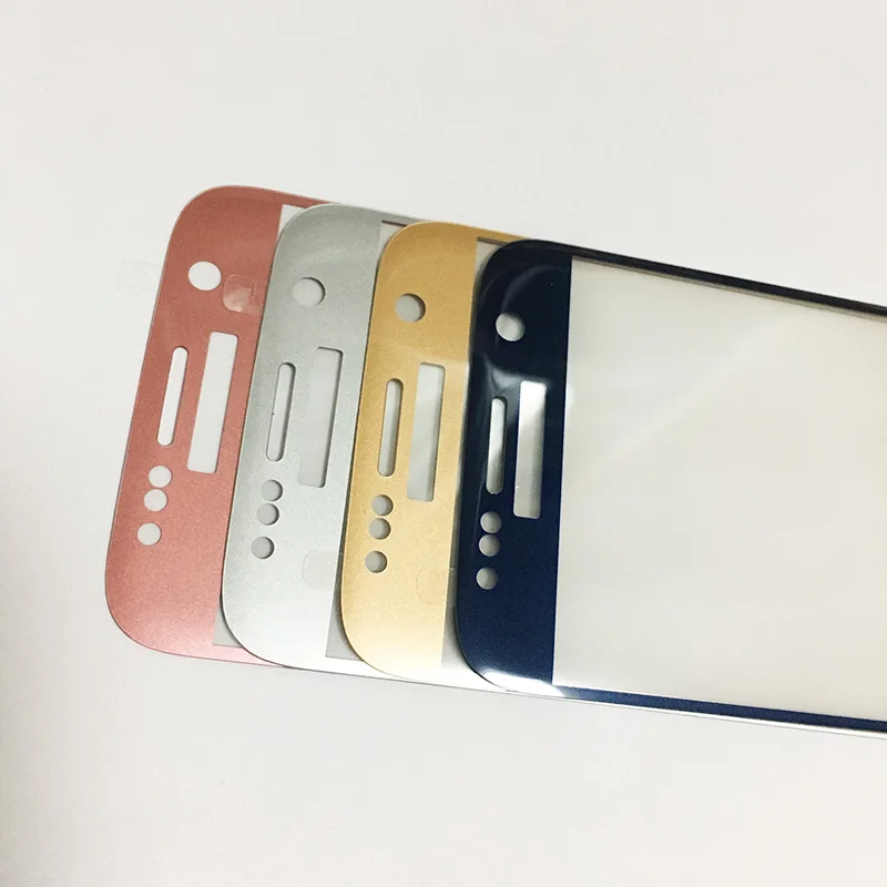 KUKOWDEE защита на весь экран для samsung S7 S7 edge Розовый экран закаленное стекло S6 edge plus золотой черный белый