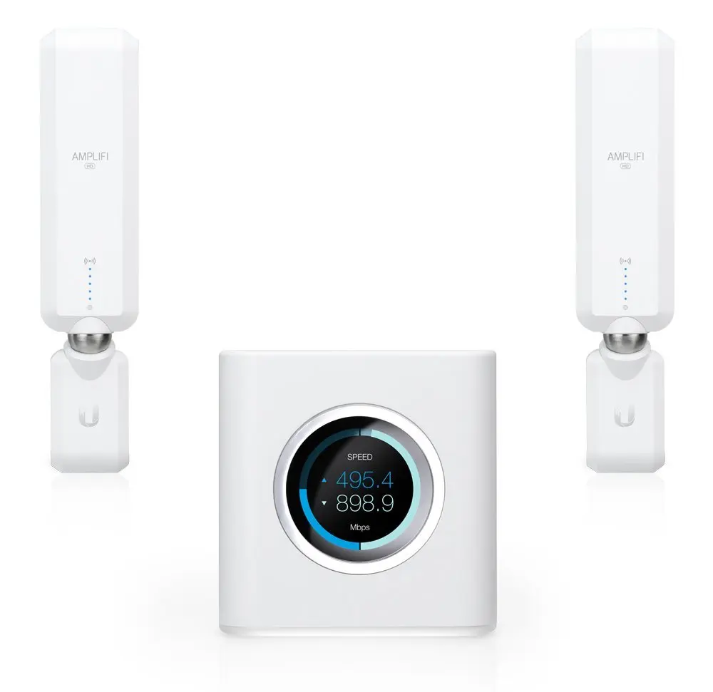 

Домашняя Wi-Fi система Ubiquiti, усилитель HD (высокая плотность), сетка 3x3 MIMO 802.11ac (включает 1 роутер AFi-R + 2 сетчатых точки AFi-P-HD)