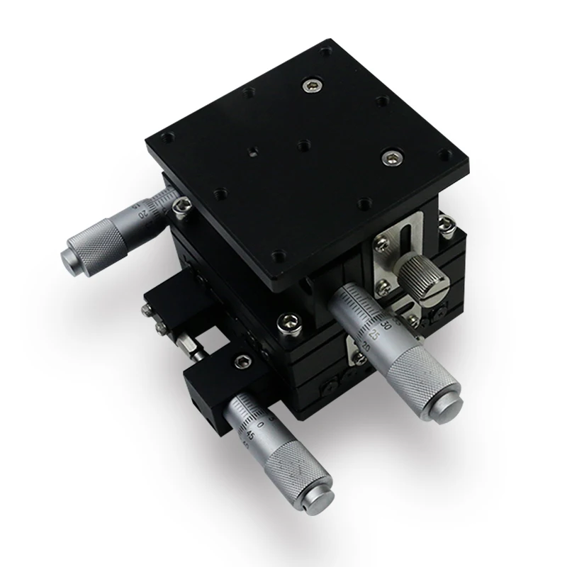 XYZ60-L precision fine adjustment platform XYZ three-axis 60*60mm displacement table linear guide slide load: 29.4N 3kg | Инструменты
