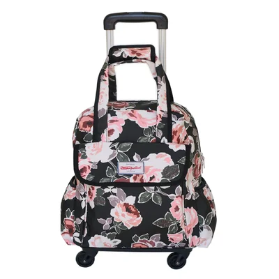 Women Travel Trolley Bags travel Backpack with wheel Rolling luggage trolley backpack waterproof Oxford Rolling Baggage Suitcase - Цвет: not Uninstall
