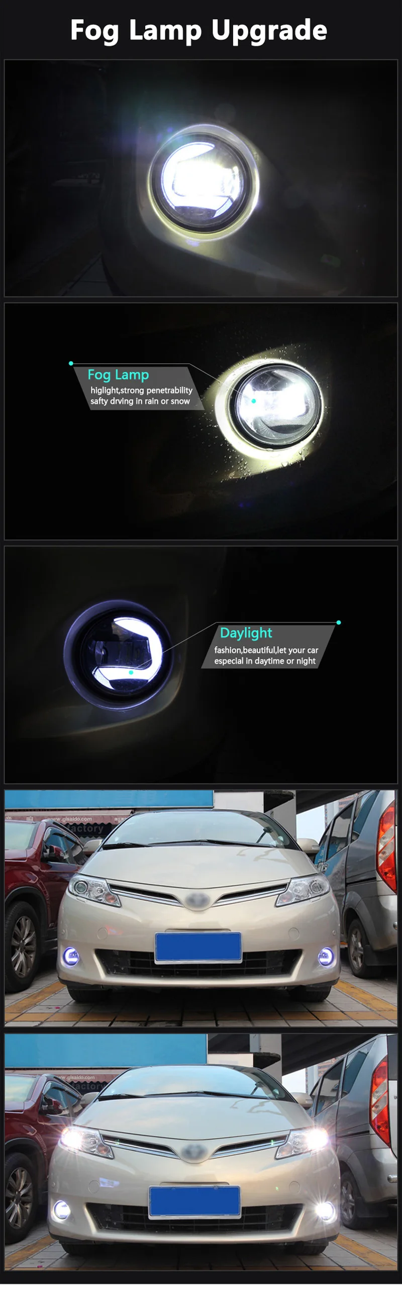 Для Toyota Land Cruiser Prado LC150 FJ150 2010~ противотуманная фара в сборе высокое Яркость 12 V Водонепроницаемый
