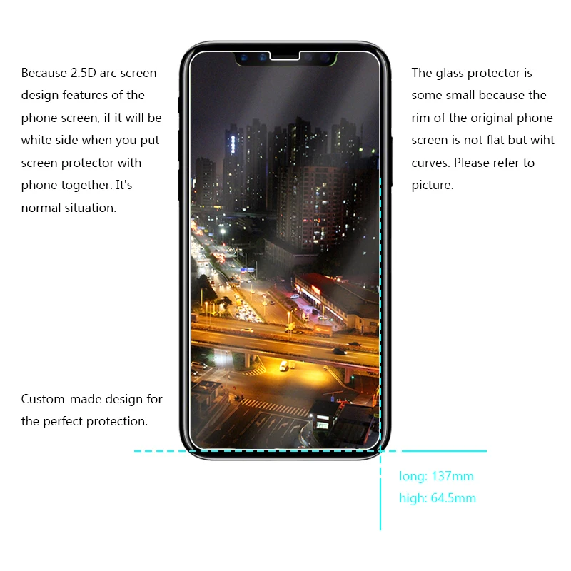 2.5D 0 26 мм 9H Премиум Закаленное стекло для Apple iPhone 8 Plus 7 6 6S Защитная пленка экрана X 5