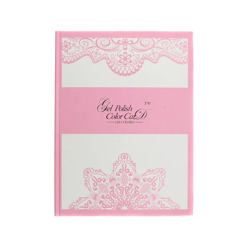 Pink book 120 Colors TP Pro, 120 цветов, наборы для нейл-арта, дисплей, цветная книга, диаграмма, для салона, акриловый Гель-лак, наконечники, дисплей, карта, 240 шт, накладные ногти, формы - Цвет: Pink book 120 Colors