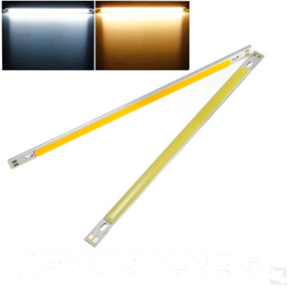 

10W COB LED Chips LED Strip Bar Light Bulb Lamp Flood Light Pure White Warm White 1000LM for DIY Lighting 200x10mm DC12-24V