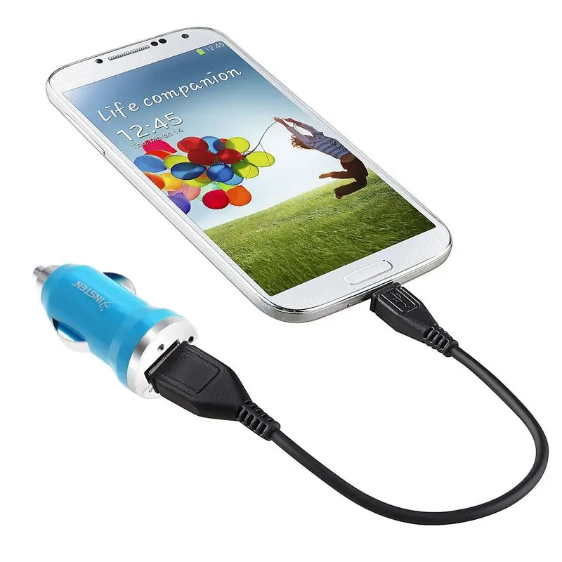 Mini Insten Bullet USB Car Charger 5V 1A Charging Adapter for iPhone Samsung Smartphones | Мобильные телефоны и