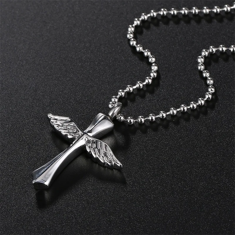Ожерелье из нержавеющей стали с кулоном в виде крыльев Ангела | Украшения и