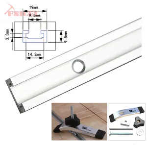 1 шт. Т-образная направляющая из алюминиевого сплава, Т-образная направляющая, Т-образный зажим, Т-образный винт, напорный блок