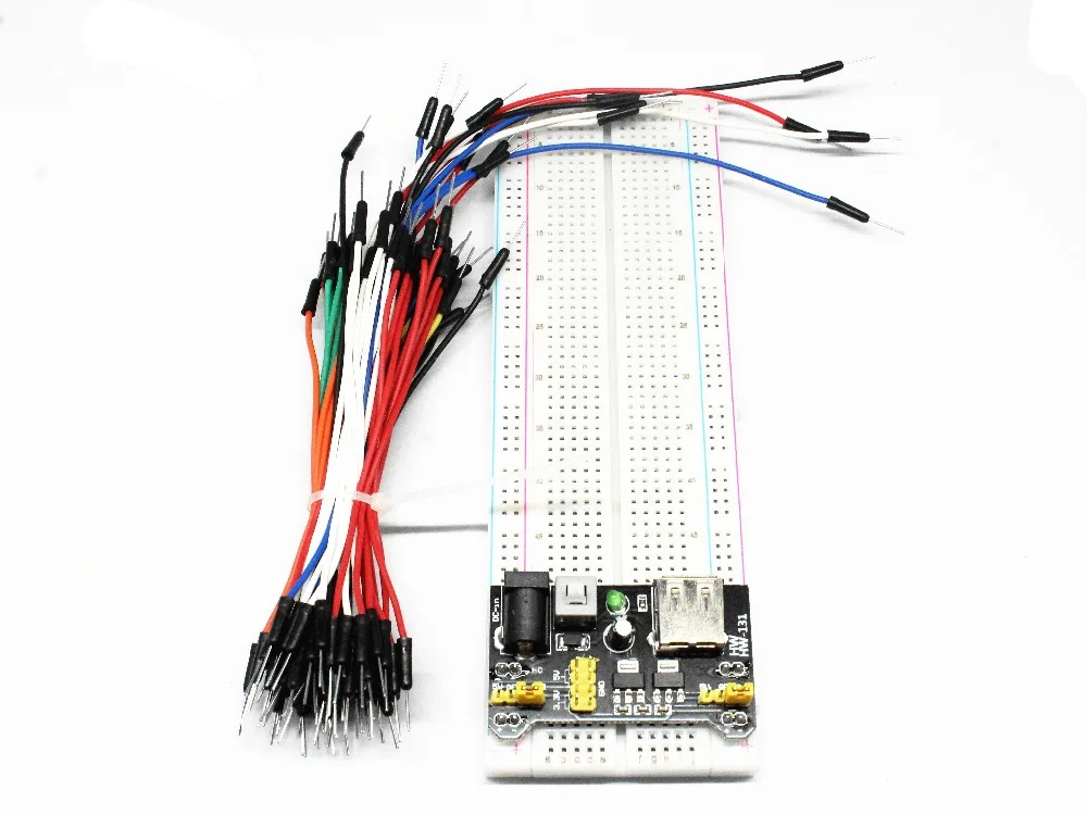 5V MB102 макет модуль питания + MB 102 830 точек Solderless Прототип макетная плата комплект 65