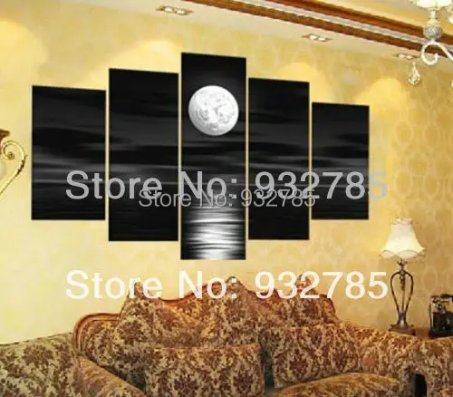 Бесплатная доставка! Черно-белый цвет фотообои настоящая Ручная роспись