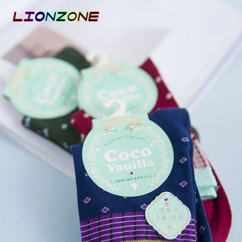 Носки LIONZONE с цветами в горошек Новое поступление Весенняя уличная одежда милые