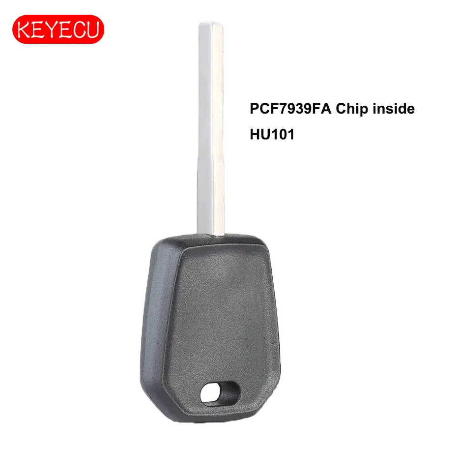 Keyecu транспондер ключ 164 R8128 боковая мельница 128 бит PCF7939FA замена чипа для Ford