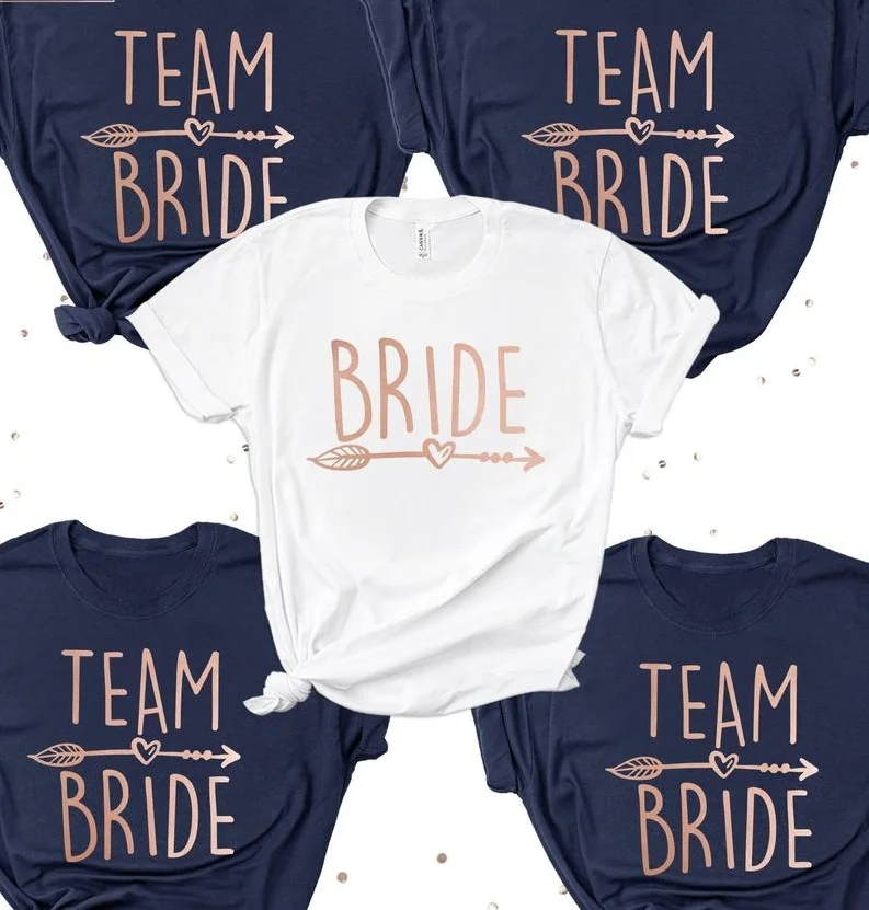 OKOUFEN девичник вечеринка Свадьба Team Bride футболка для невесты Женский Топ с