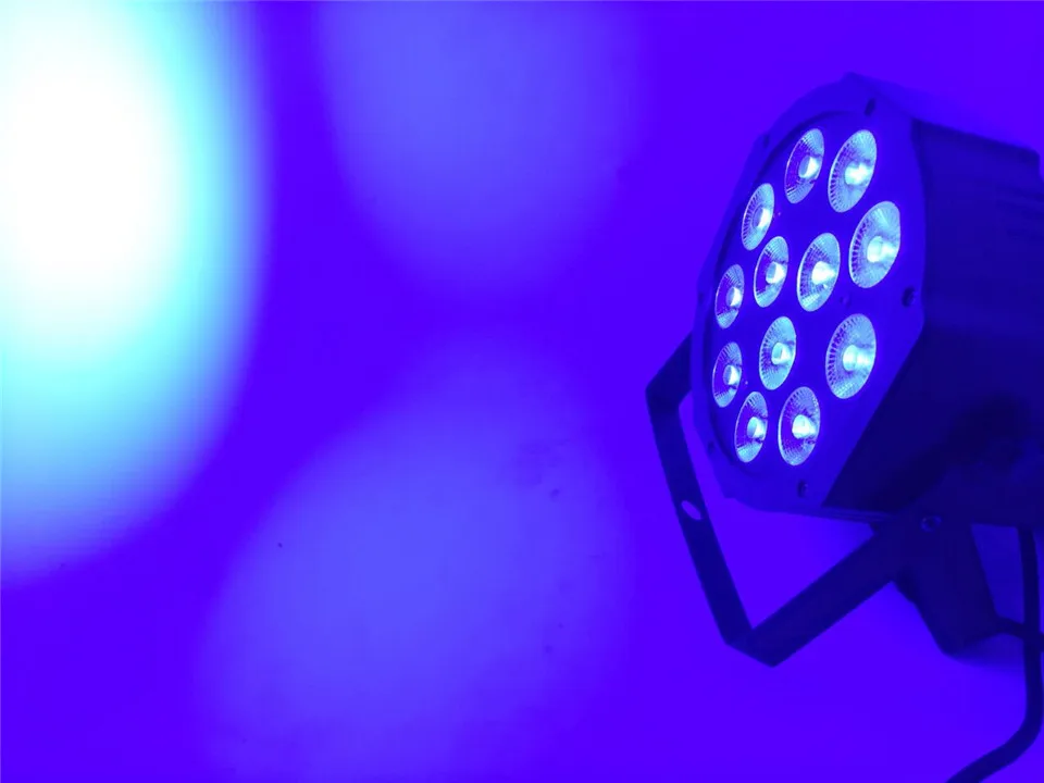 Плосветильник светодиодный 4 в 1 прожектор с CREE RGBW 12x12 Вт 4/8 каналов|light dmx|stage lightled dj