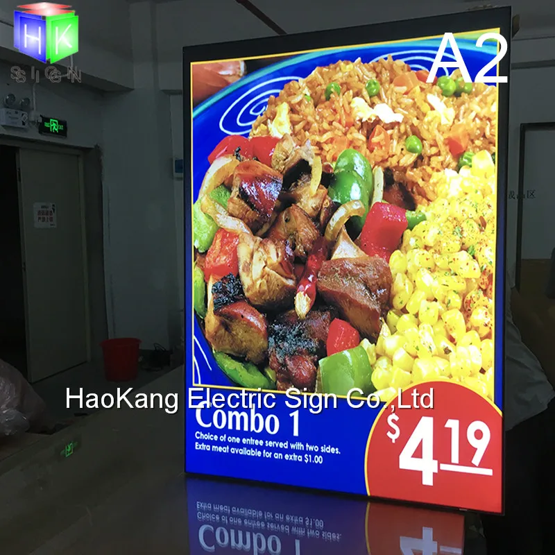 Настенный Бескаркасный Ткань led Меню доска с плакат подсветкой рамки|board board|board