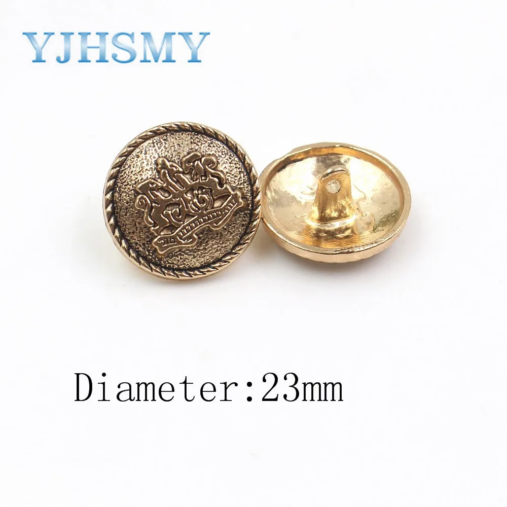 YJHSMY A 19512 555 10 шт./лот 23 мм высококачественные металлические пуговицы кардиганы