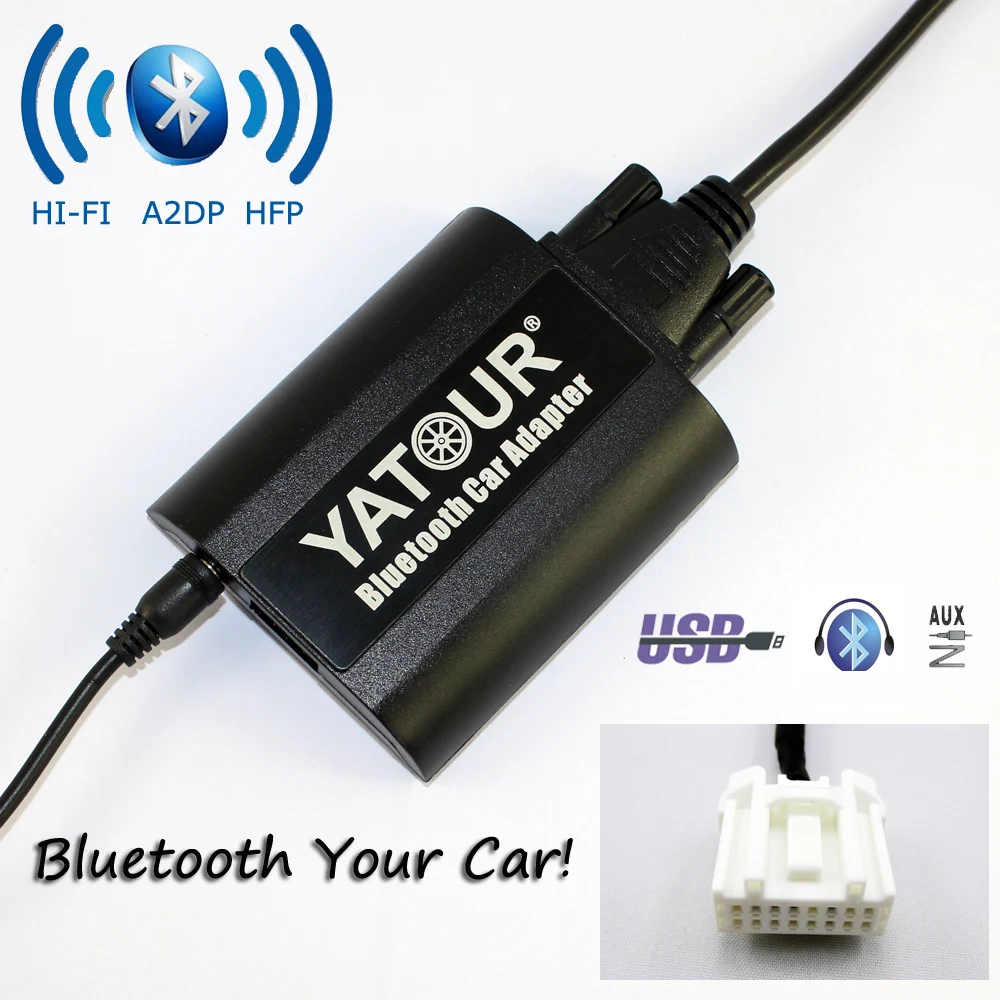 Yatour Bluetooth автомобильный адаптер для Mazda 3 5 6 CX-7 MPV RX8 2003-2008 YT-БТА руки Бесплатная AUX в