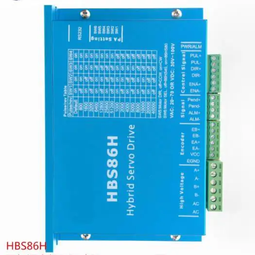 

86 all-digital closed loop stepper motor driver AC20-80V HBS86H