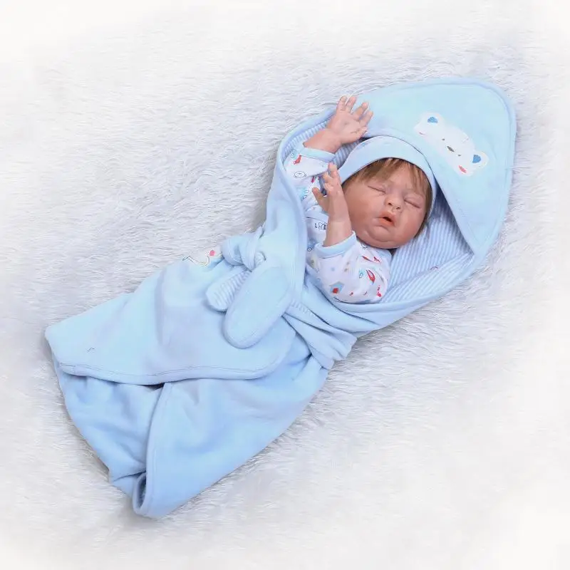 50 см полный корпус силикона Reborn спящие Мальчики Младенцы Куклы игрушки