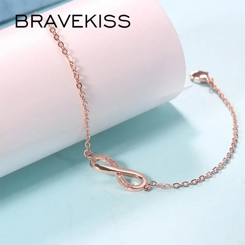 Браслет с буквами бесконечности BRAVEKISS Initial для женщин лучший друг дружба