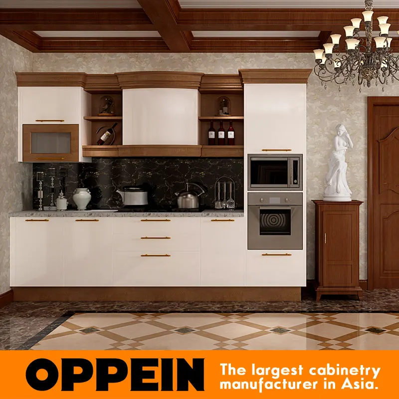 Гана проект двойной цвет лака и твердой древесины дизайн кухни kitchen | Наборы для гостиной -32660880815