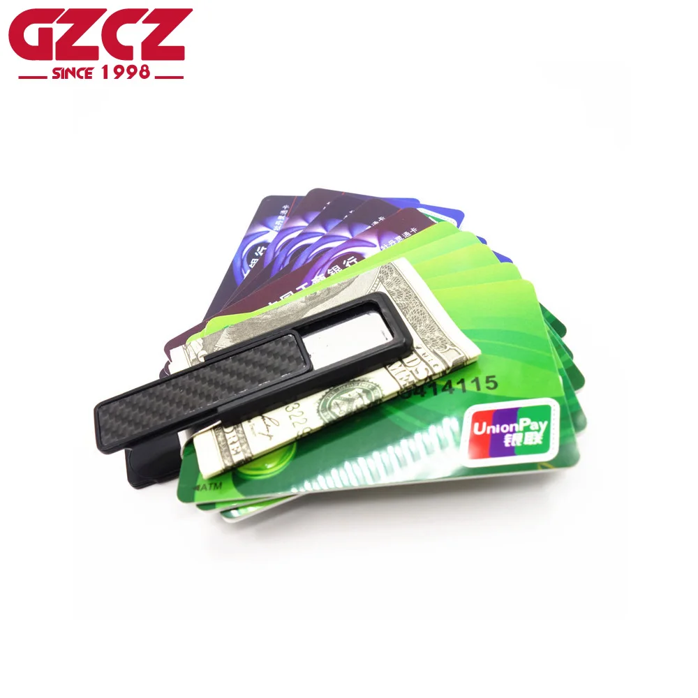 GZCZ новый кошелек из нержавеющей стали металлический держатель для банкнот