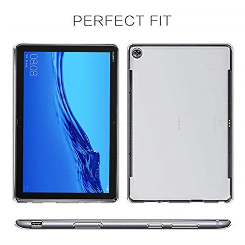 Для Huawei MediaPad M5 Lite 10 BAH2-L09 чехол из прозрачного силикона мягкий TPU для BAH2-W09 |