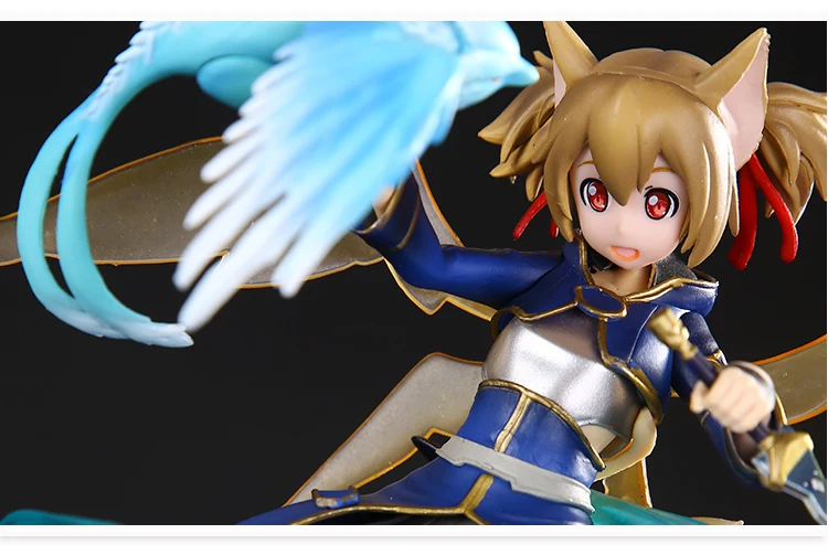 18 см забавные Рыцари аниме меч искусство онлайн II Silica ALO ver. Фигурка из ПВХ 1/8