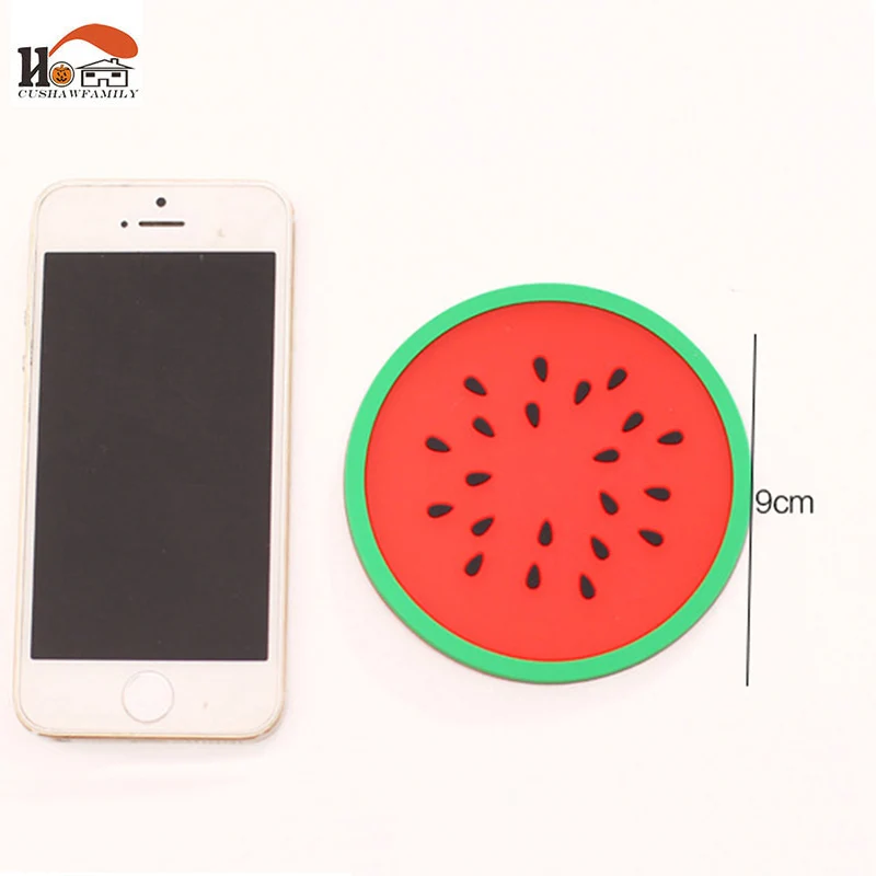 Прочный силиконовый круглый термостойкий Коврик в фруктовом стиле Подставка для