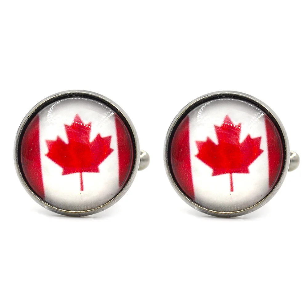 Купить один получить бесплатно новый стиль круглые канадские запонки с