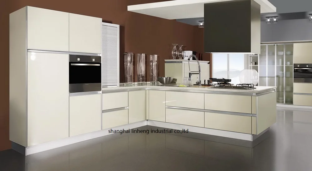 

High gloss/lacquer kitchen cabinet mordern(LH-LA083)