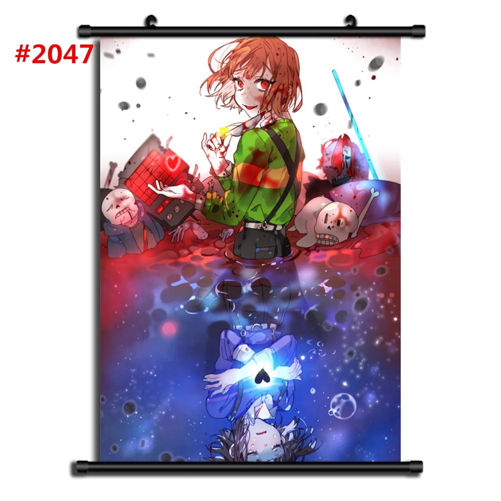 2047 Игра Undertale Sans Аниме Манга настенный плакат свиток домашнее украшение настенный плакат художественного фильма - Цвет: 2047