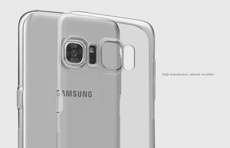 Из ТПУ, прозрачный, мягкий чехол для samsung Galaxy S7 edge, серия NILLKIN Nature, роскошный бренд, в розницу, посылка