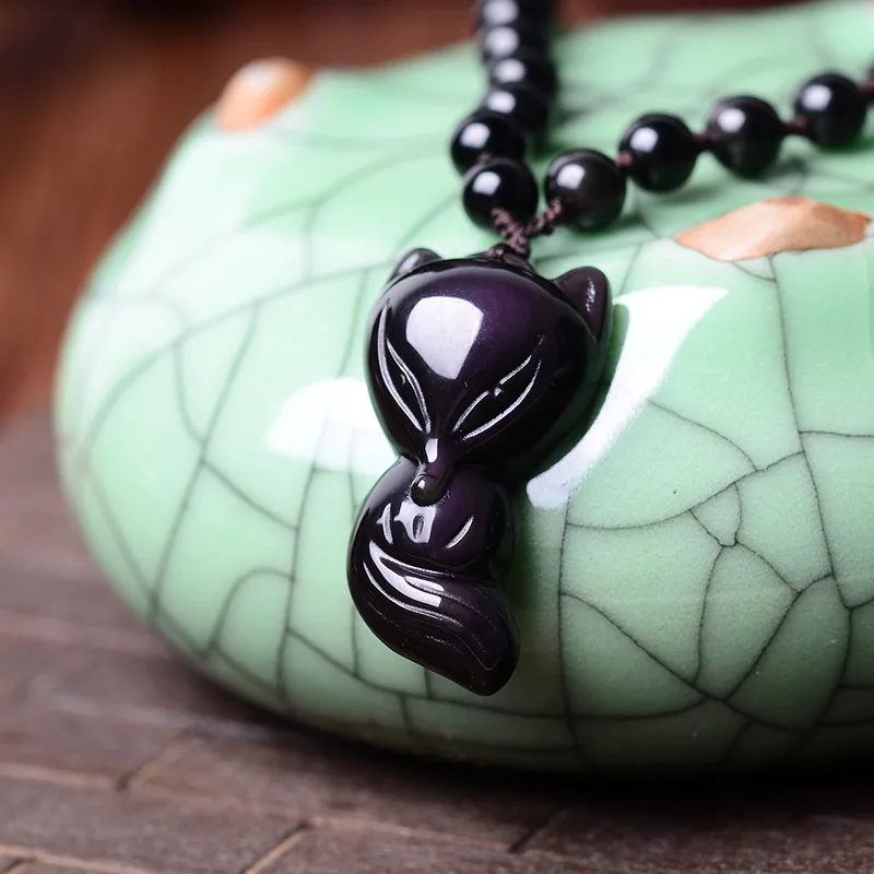 The wholesale supply of genuine natural Rainbow Obsidian Pendant Necklace Jewelry and more evil Made in China | Украшения и