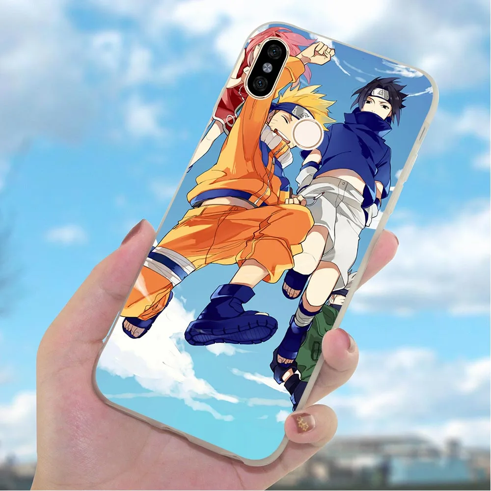 Мягкий ТПУ чехол для телефона Xiaomi Mi A2 Наруто мультяшный A1 8 Lite 9 9se Redmi 4A 4X 5 Plus 5A Prime 6A