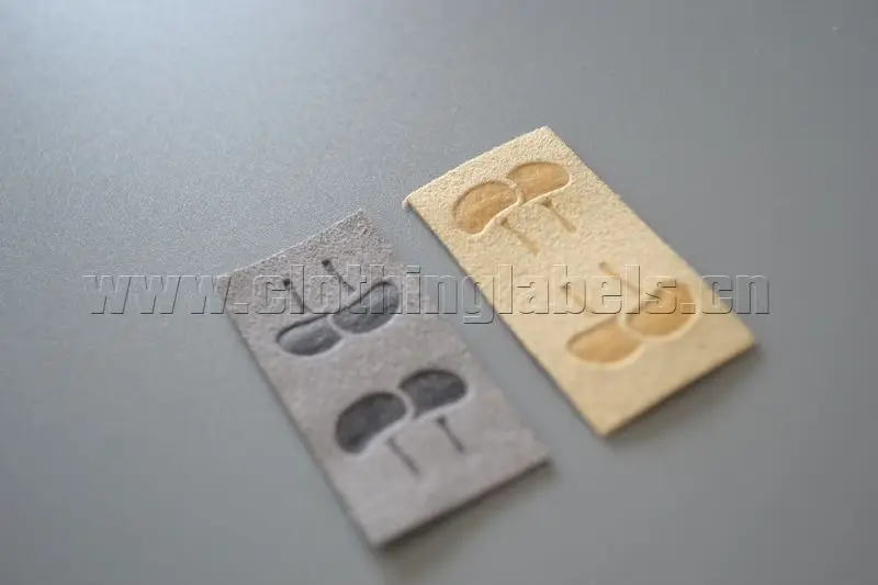 Кожаный патч искусственная замша кожа кожаная этикетка индивидуальный логотип